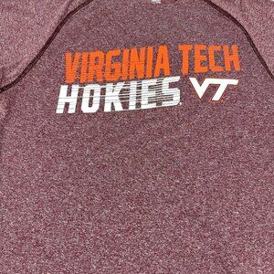 Virginia Tech Hokies Tee Shirt Short Sleeve Performance Size Small